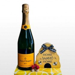 Merry Christmas Veuve Clicquot Champagne Gift Basket